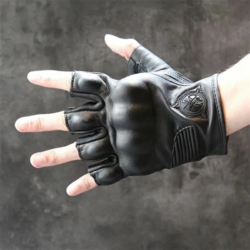 Мотоциклетные Перчатки из натуральной кожи в стиле ретро Классические городские