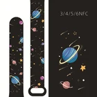 Браслет Xiaomi Mi Band 3456 NFC версия мультяшный милый креативный силиконовый браслет Mi Band 4 ремешок Mi 6 браслет