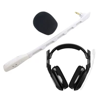 headset microphone for logitech a40 accessories for maintenance noise reduction mic in white