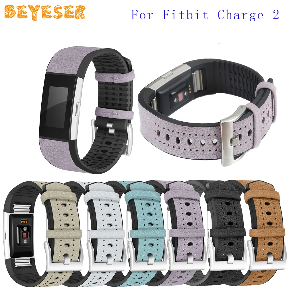 Новый браслет из натуральной кожи для Fitbit Charge 2|Смарт-аксессуары| |