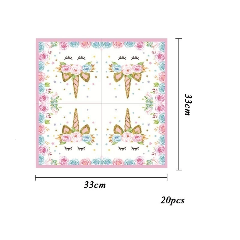 20 PCS Napkins Микки Маус тема одноразовая посуда наборы бумажные тарелки и стаканы вечерние поставки вечерние баннер Свадебные/детский наряд в качестве подарка на день рождения бассейн вечерние украшения - Color: 20 PCS Napkins