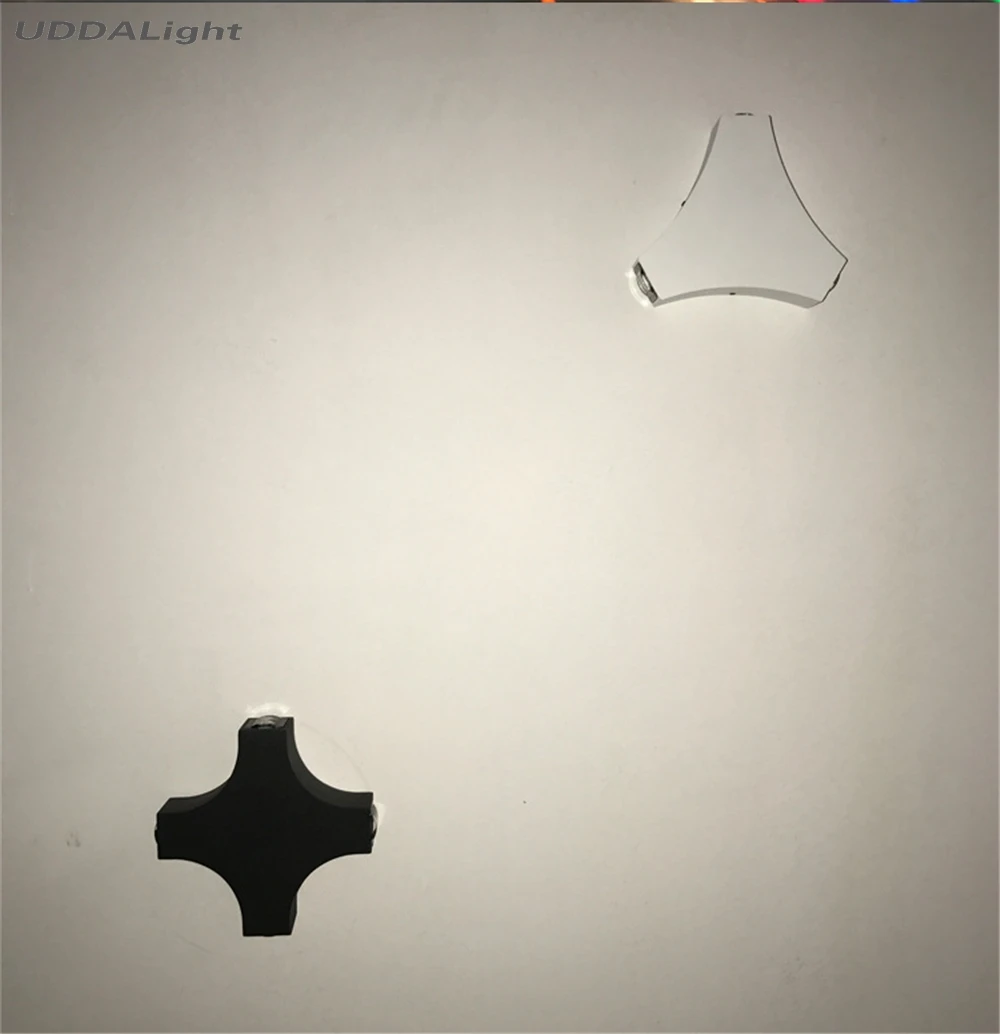 Крест водонепроницаемый настенный светильник для улицы 12 Вт Cree черный белый IP65