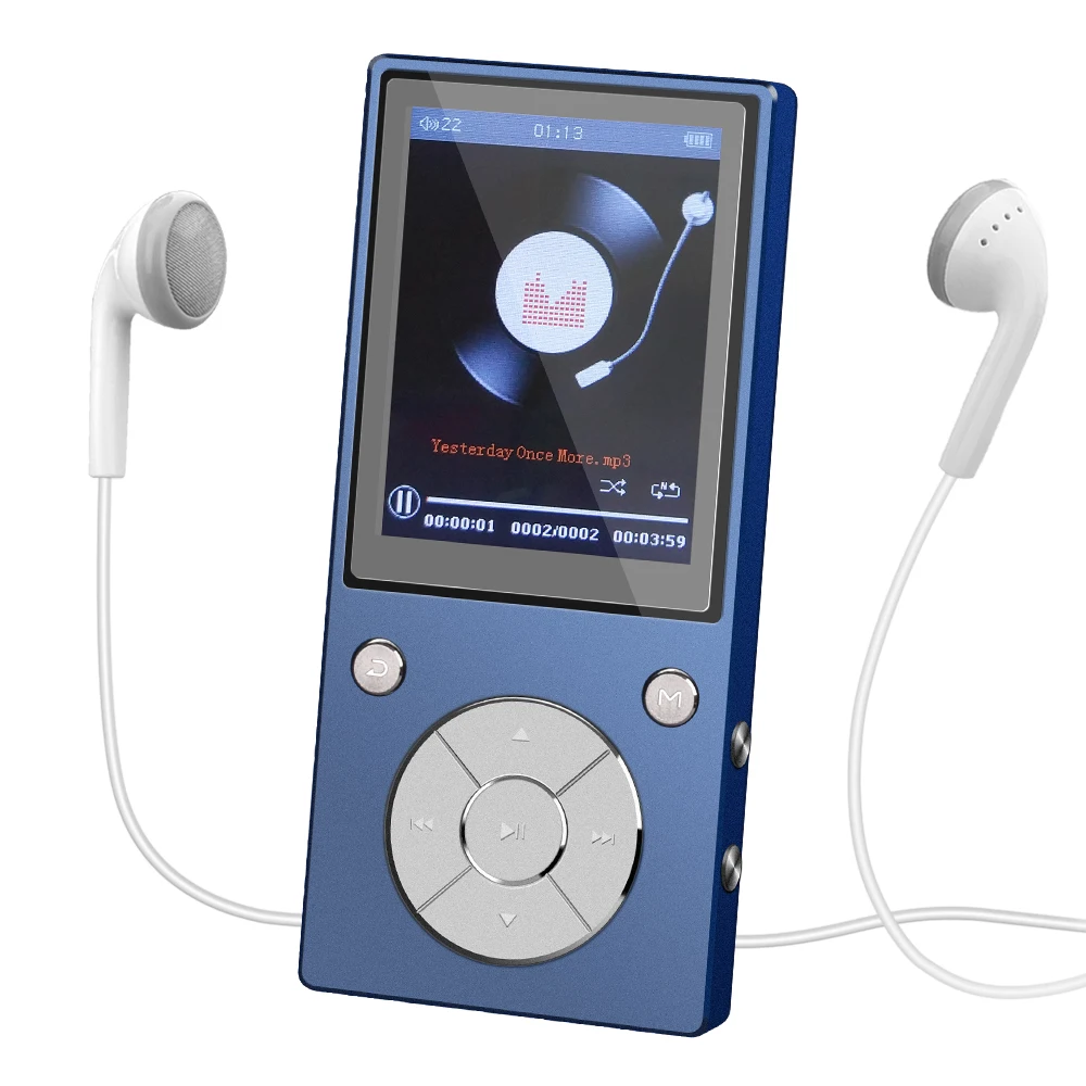 Mp3-плеер с Bluetooth, встроенный динамик, металлический музыкальный плеер без потерь с fm-радио, электронная книга для Walkman с поддержкой tf-карты до 128 ГБ
