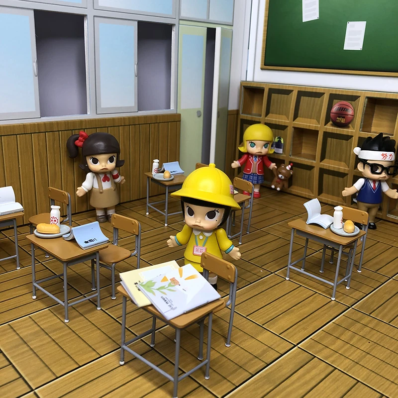 1 Набор стол и стул для кукольного домика миниатюрных классных классов детей