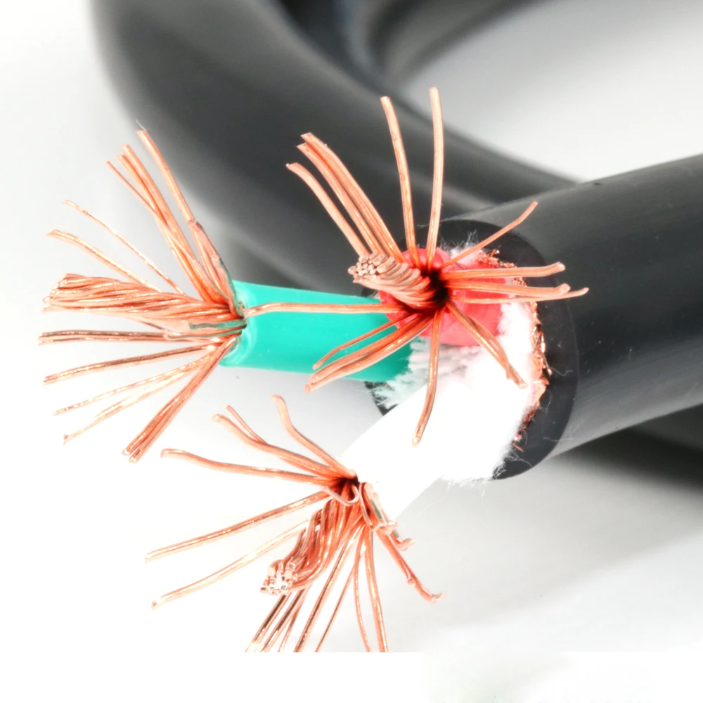 Медный проводник Monosaudio P901Bulk Hi OFC для Fi аудиокабеля питания 11AWG(4 5 мм2) x3core кабель