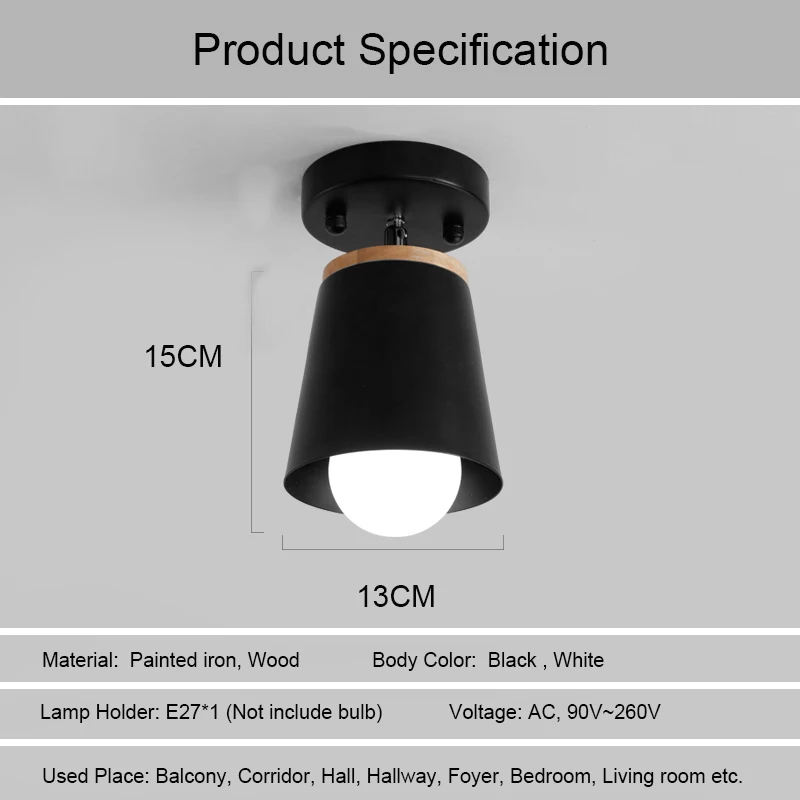 Светодиодные потолочные светильники Plafonnier в скандинавском стиле лампы ретро