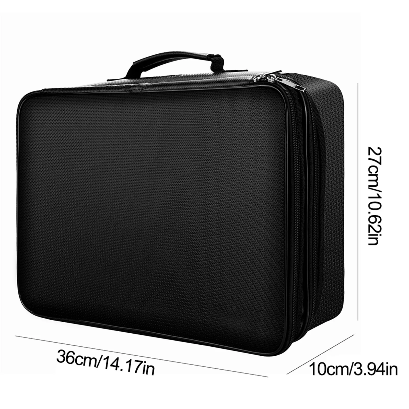

Office Document Bag Portable Information Bag Canvas Conference Bag Zipper File Bag Waterproof Briefcase