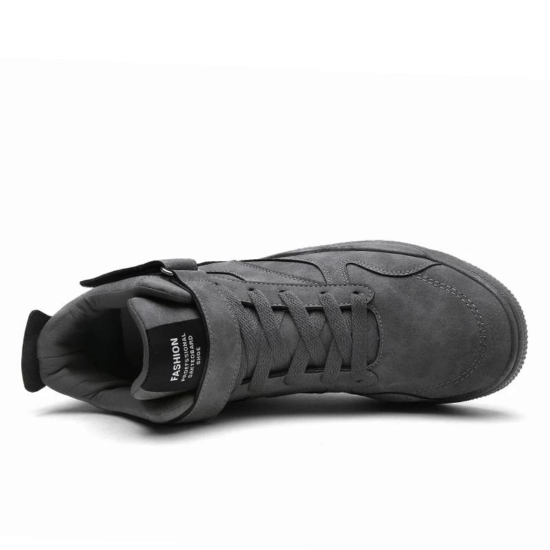 Мужские зимние ботинки теплые кроссовки из кожзаменителя с теплым мехом большие