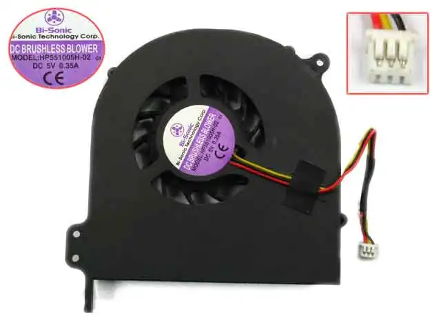 

Bi-Sonic HP551005H-02 DC 5V 0.35A 3-проводной охлаждающий вентилятор для ноутбука