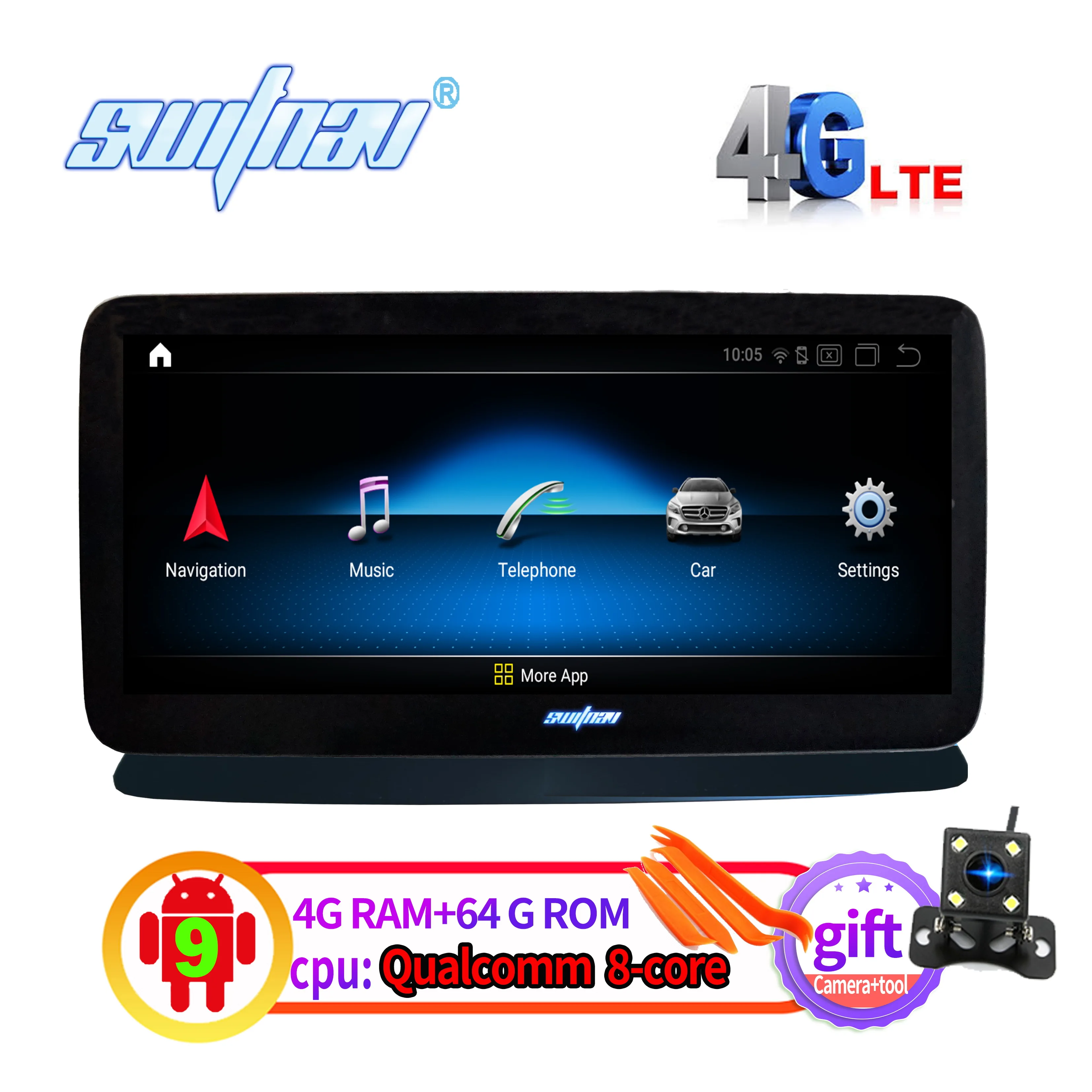 Автомобильный DVD плеер с Qualcomm Android 10 0 для Mercedes Benz CLS W218 2010 2016 аудио gps 4G экран