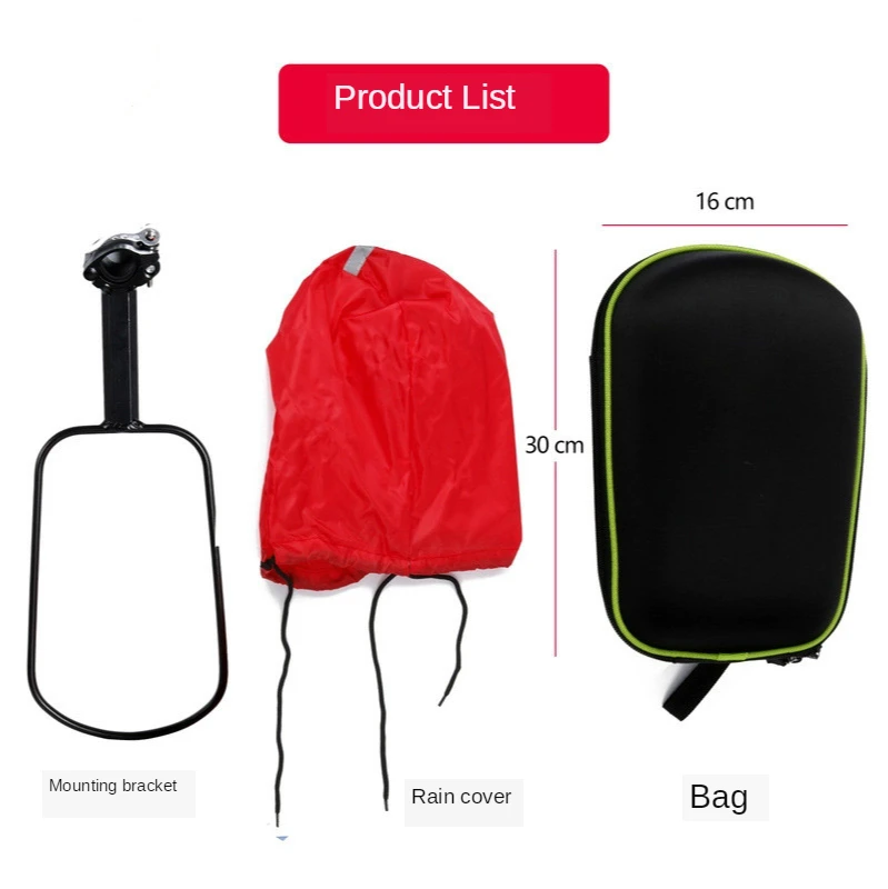 

New Bicycle Rack Mountain Road Vehicle Practical Large Capacity Piggyback Riding Rack Hard Shell Tail Package Bicycle Equipment