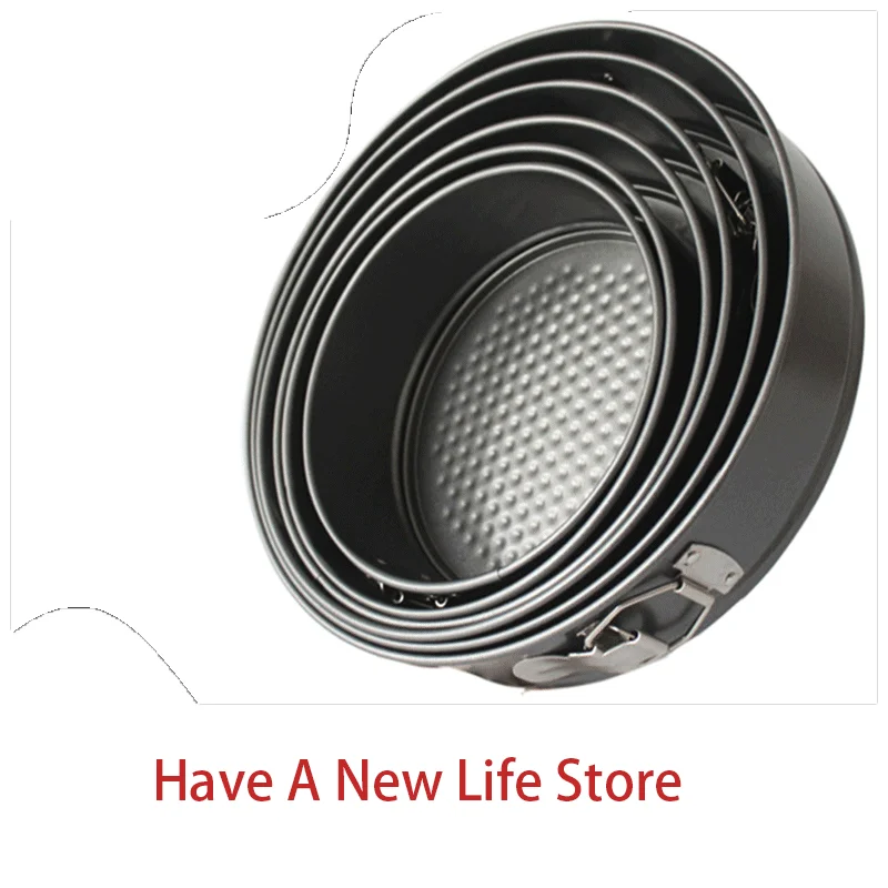 

1pc 7-inch Round Buckle Bottom Mold Non Stick Lock Mousse Honeycomb Cake Mold Household Baking Tool