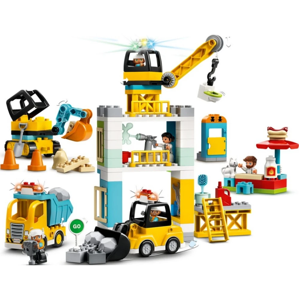 Конструктор Lego Duplo (Дупло) 10933 Башенный кран на стройке 2+ | Игрушки и хобби