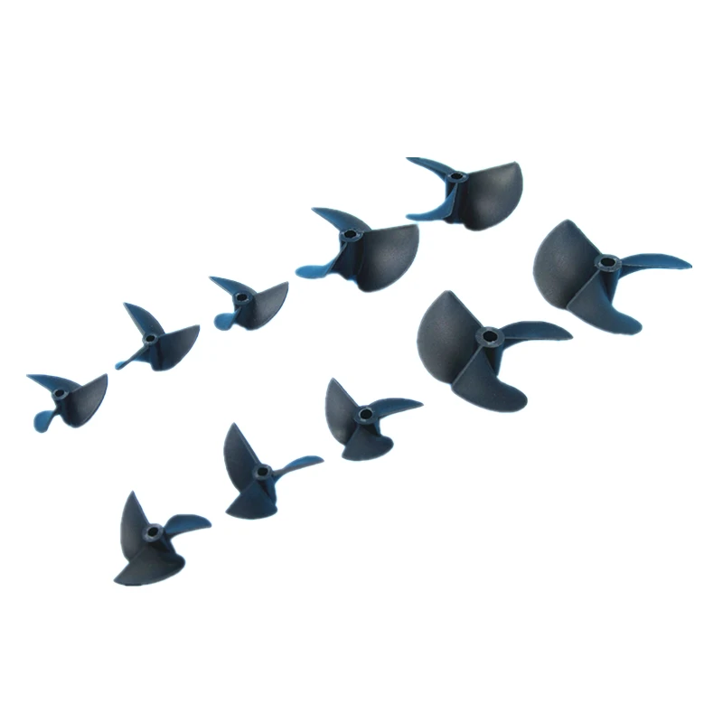 RC лодка запасные части пропеллер три затененные весло CW CCW нейлоновый Пропеллер