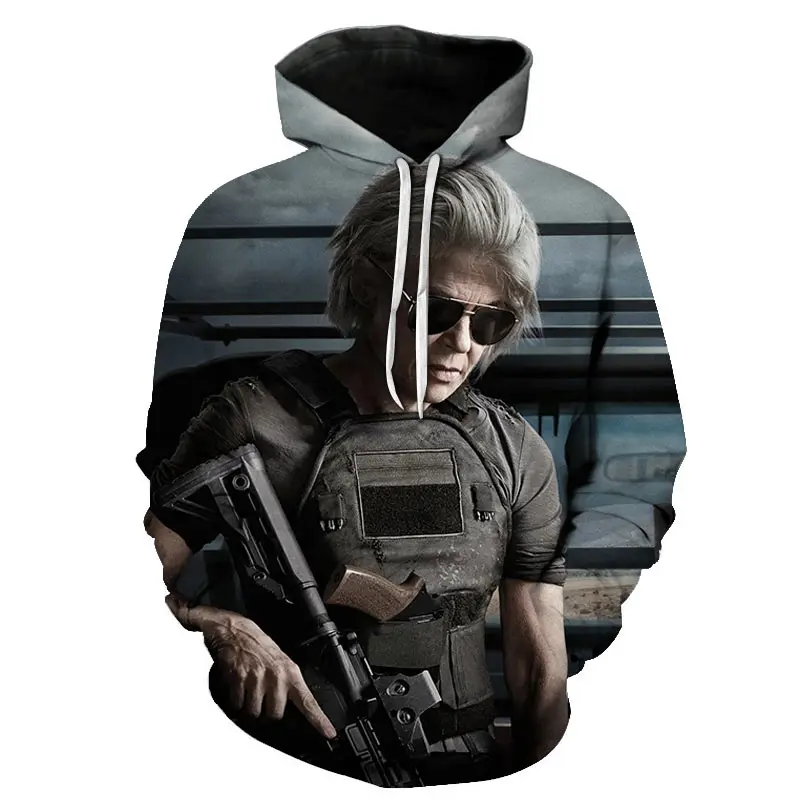 Terminator dark fate толстовка с 3D принтом 2019 новейший фильм Мужская/Женская цельный Harajuku
