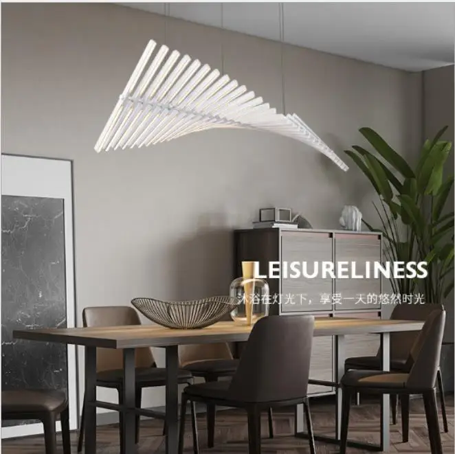 Современный светодиодный светильник для люстры скандинавский черный/белый