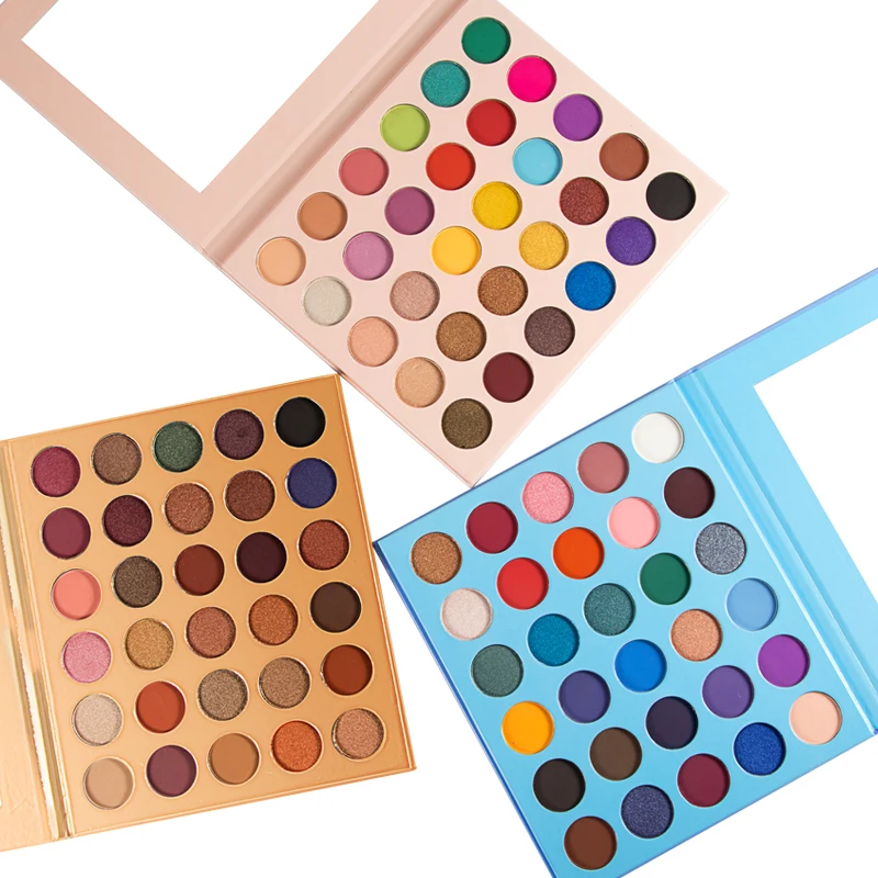 Палитра теней для век без логотипа цветные тени Блестящий хайлайтер Шиммер