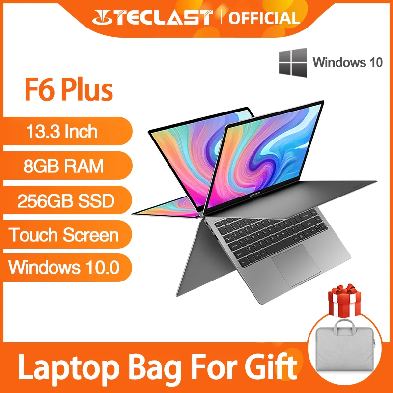 Teclast F6 Plus ноутбук экран 13 3 дюймов 8 ГБ ОЗУ 256 Гб ПЗУ|Ноутбуки| |