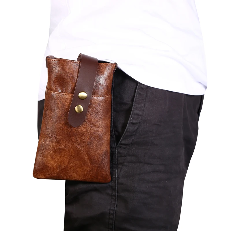 Дизайнерская поясная сумка с 2 отделениями для мобильных телефонов Samsung Iphone Huawei