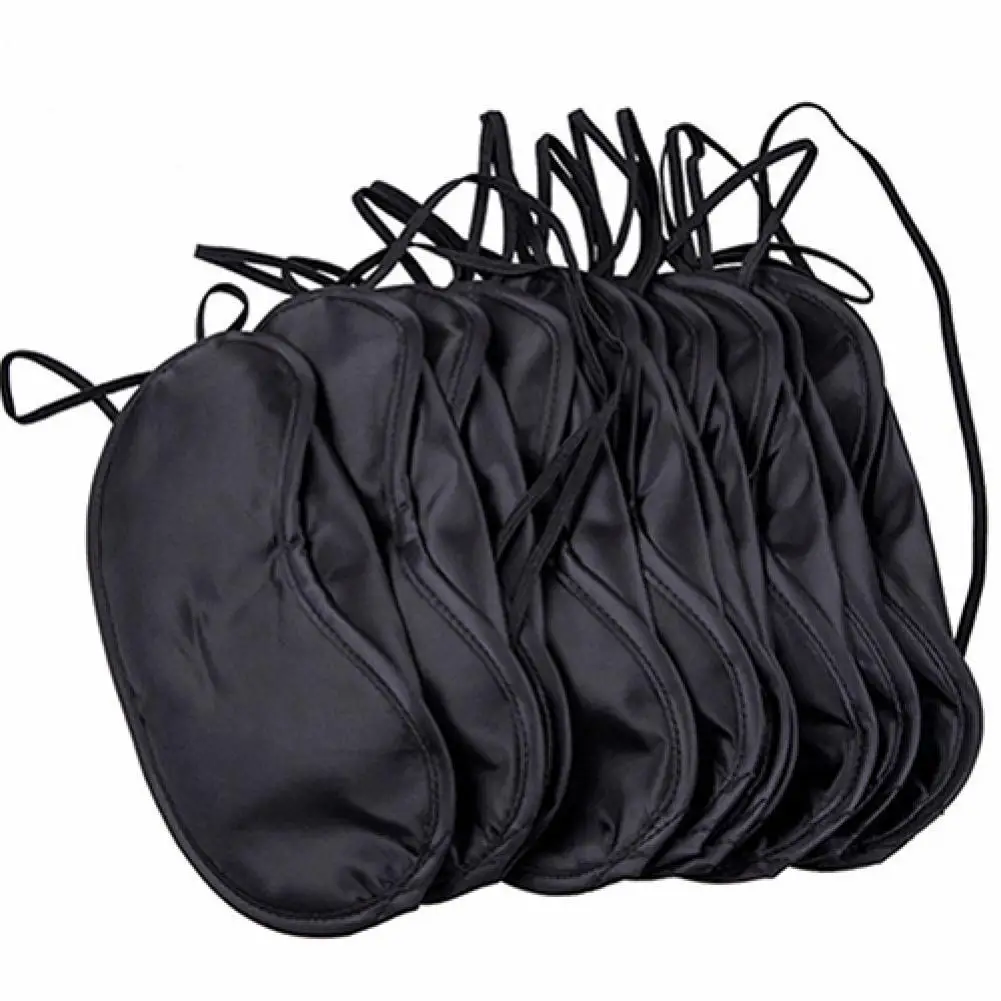 

10Pcs Comfortable Sleep Eye Mask Shade Cover Blindfold Night Sleeping Travel Aid Sleeping Mask Blindfold Eyepatch