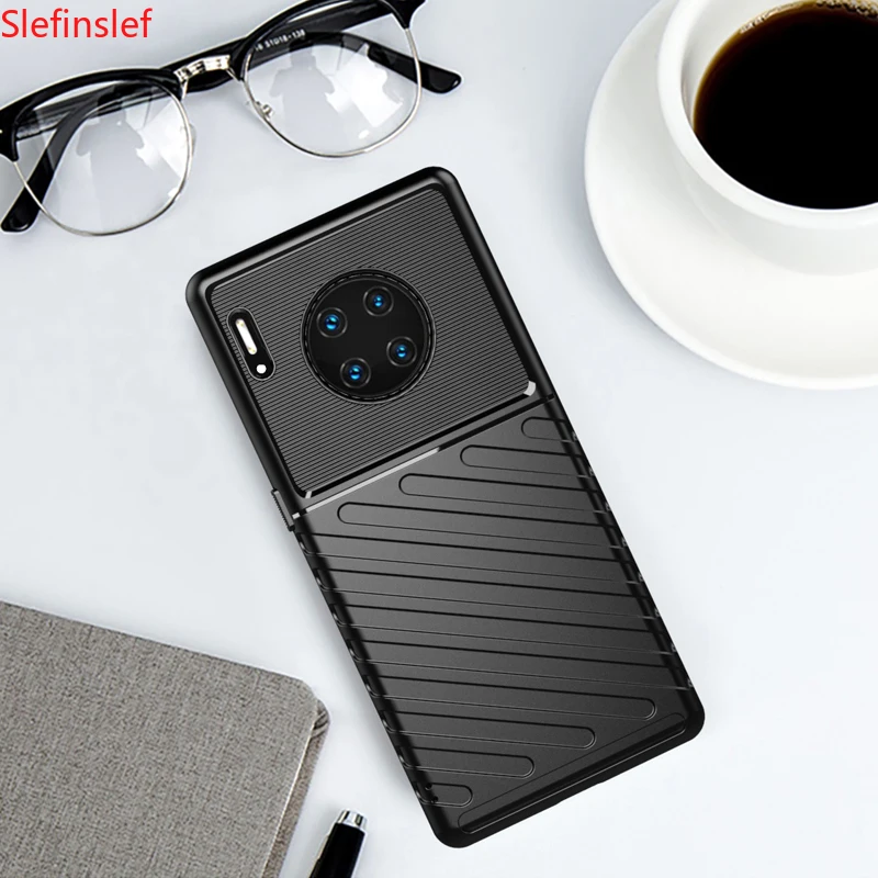 Чехол для Huawei Mate 30 Pro Мягкий противоударный силиконовый чехол 20 RS Funda Caphina|Бамперы|