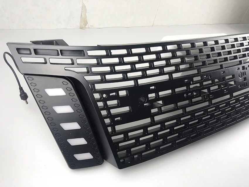 ABS черный гоночный гриль для Ranger T6 txl пикап 2012 2013 2014 | Автомобили и мотоциклы