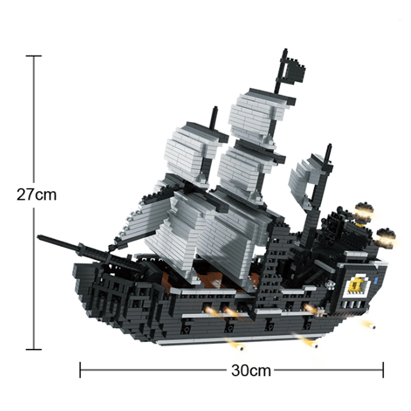 

3147Pcs Pirate Ship Micro Brick DIY Building Block Model Educational Toy Vehicle Model Building Kits For Kids Gift Drop Shipping