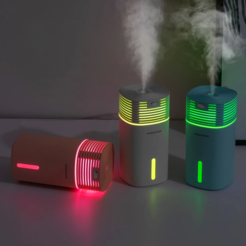 

Portable Air Humidifier 255ML Ultrasonic Hallow Color Lamp Cube Humidificador Office Bedroom Car USB Aroma Diffuser Mist Maker