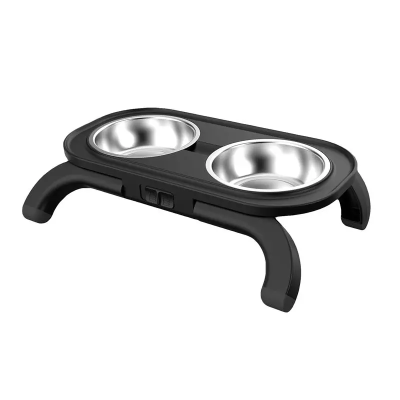 

Pet Bowl Adjustable Angle Folding Cat Bowl Non-Slip Cat Bowl Dog Bowl Cat Stainless Steel Double Bowl With Height Lifing