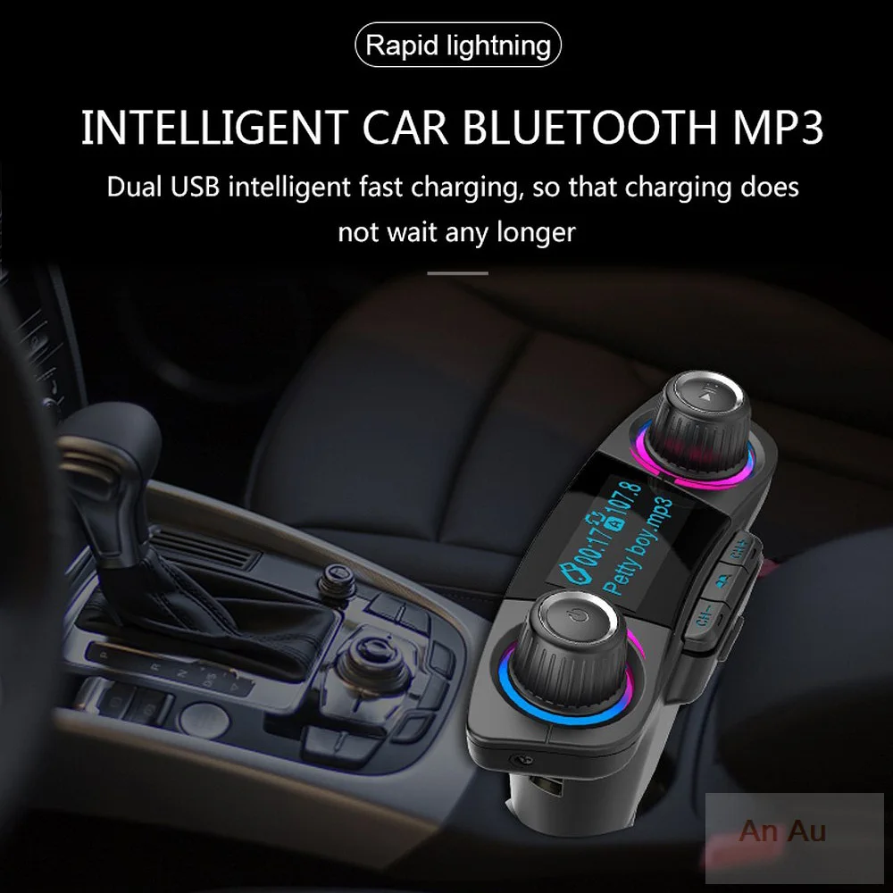 

Автомобильный Bluetooth комплект музыкальный плеер mp3 Bluetooth fm-передатчик MP3-плеер модулятор hands-free автомобильный комплект TF автомобиль