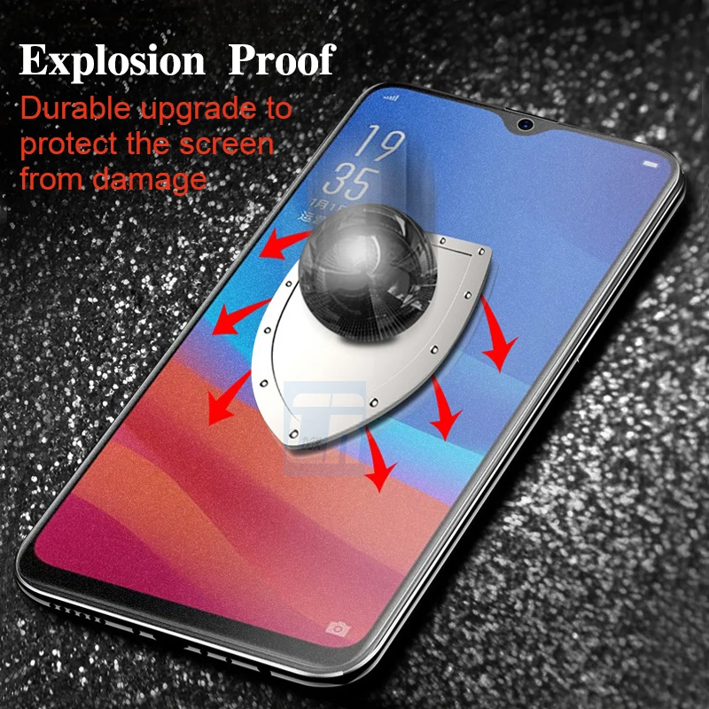 Защитное стекло 9D матовая поверхность с защитой от отпечатков пальцев для OPPO Reno 2Z