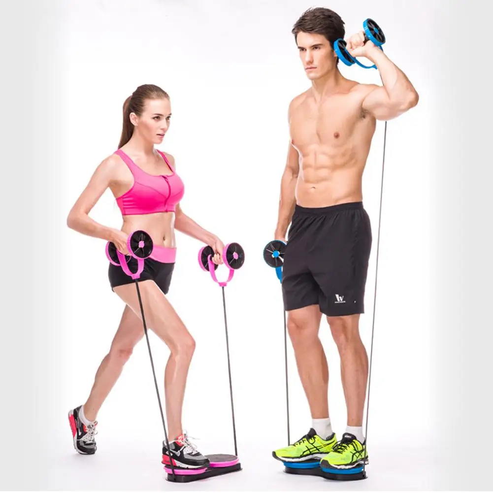 

AB Roller Wheel Abdominal Trainer Wheel Abdominal Resistance Pull Rope Tool for Abdominal muscle trainer exercise Equipment