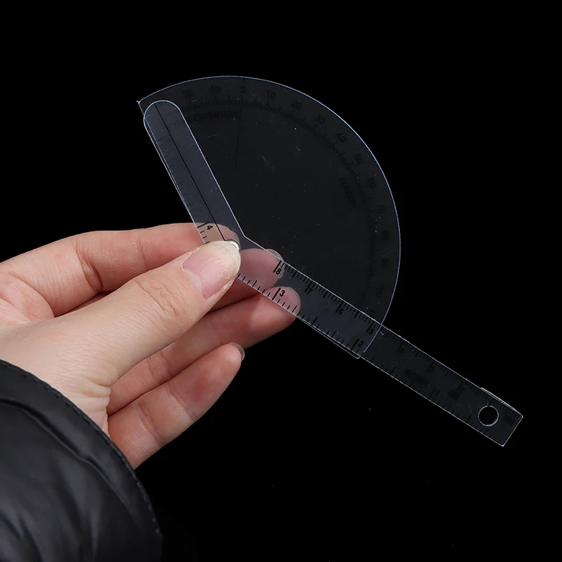 

Medical Finger Goniometer Plastic Protractor 180 Degree Angle Ruler Finger Ruler