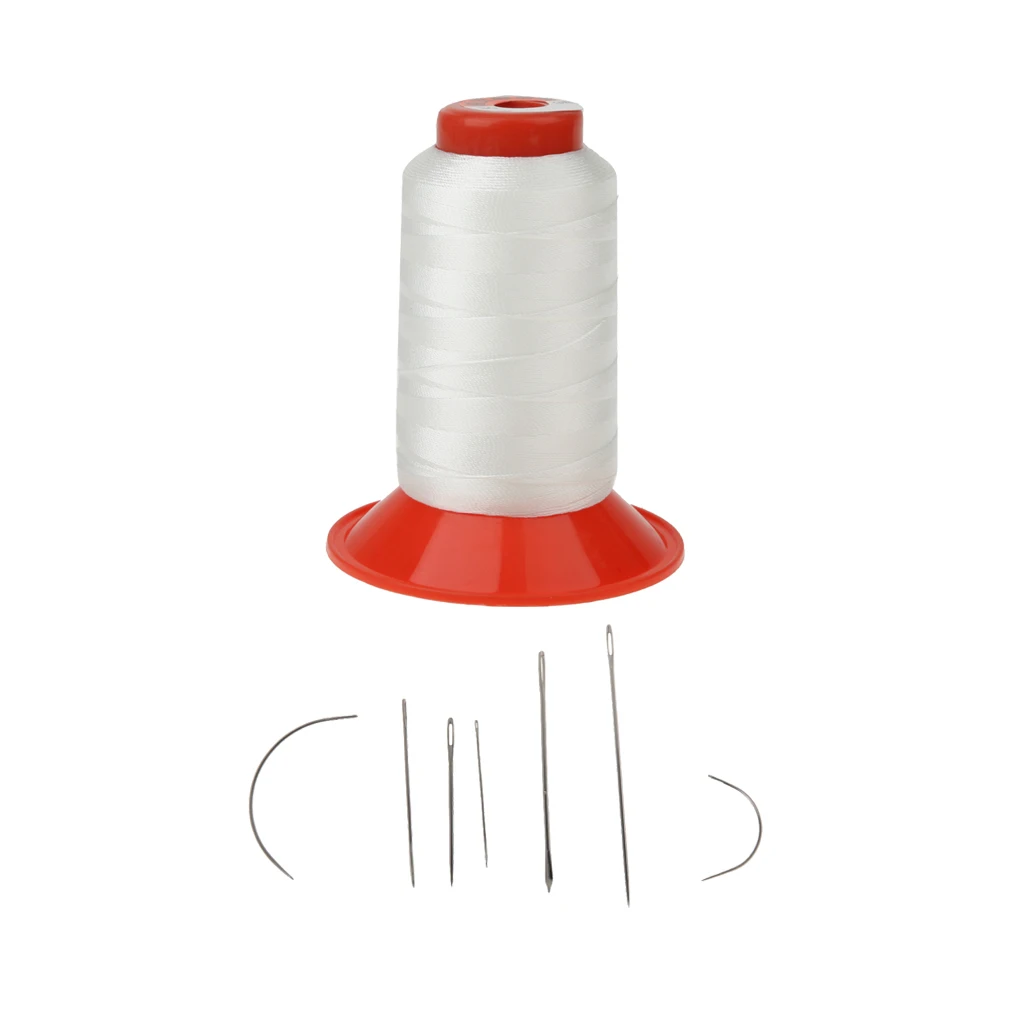 Скрепленный нейлоновой нитью и 7 шт. ручных игл для обивка ковры кожаная