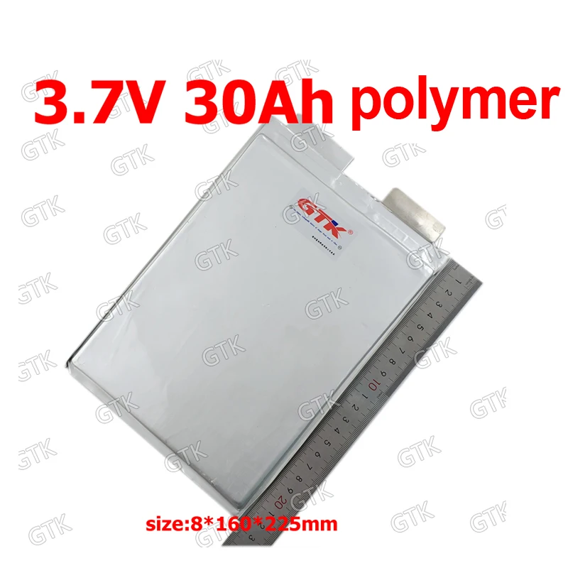 Литий полимерный аккумулятор GTK 3 7 в 30 Ач lipo 3C разряд для diy 12 В 48 300 трехколесный