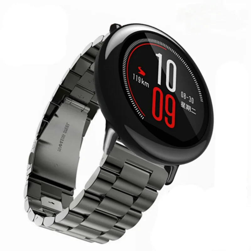 22 мм Миланский магнитный ремешок для браслета Xiaomi Huami Amazfit металлический браслет