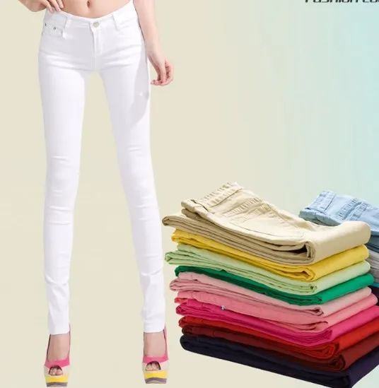 20 видов цветов женские модные узкие брюки ярких с высокой талией обтягивающие