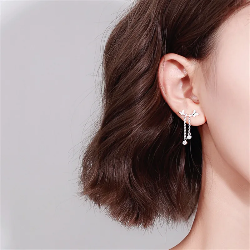 Серьги-подвески женские гипоаллергенные из серебра 925 пробы eh1252 | Украшения и