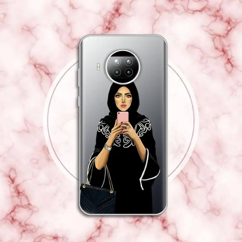 

Muslim Islamic Arabic Gril Eyes high quality Phone Case shell Transparent for Xiaomi Redmi note 10 t 8 9 pro lite 11