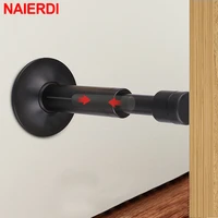 naierdi pure copper door stop hydraulic buffer door stopper black gold adjustable door holder wall mounted bumper door touch