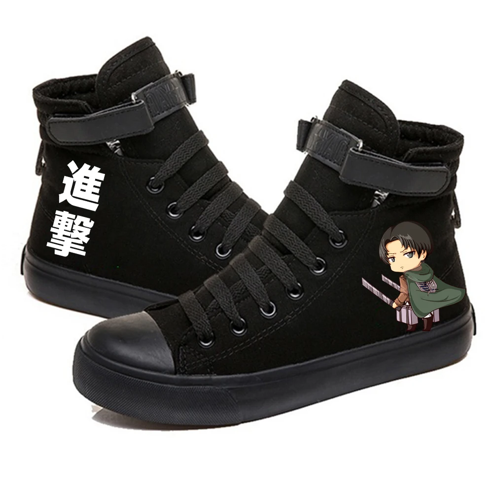 

Kawaii Attack on Titan Printed High Top Canvas Shoes Cozy Sneakers