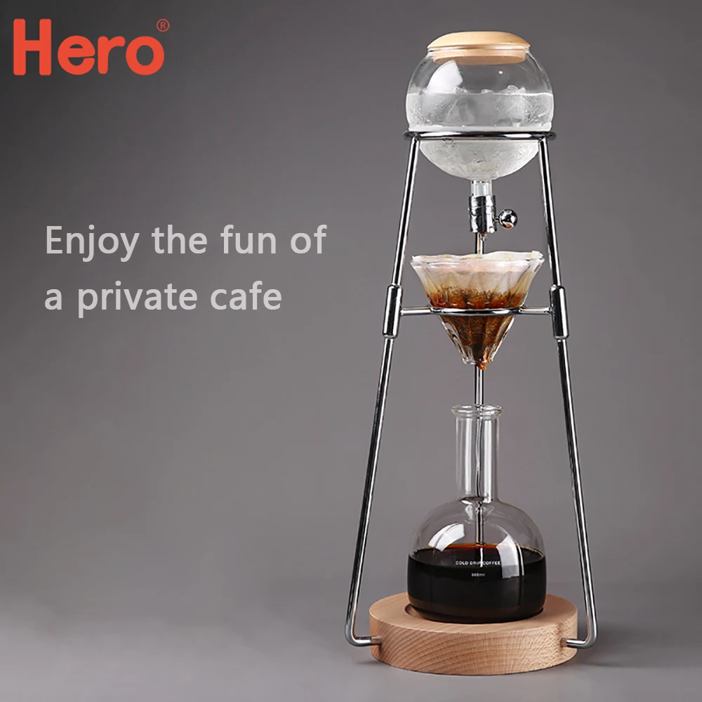 

Hero Drip Coffee Pot Espresso Dripper Coffee Pots Coffee Pot Ice Water Machine Glass Filter Tools Cold brew Dripper Kettle