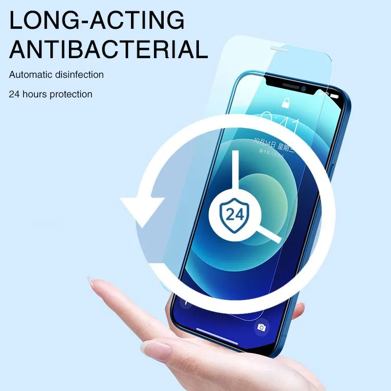 3PCS Full Cover Protective Glass on For iPhone 11 12 X XS XR Pro Max Tempered Glass iPhone 6 7 8 Plus SE Screen Protector Glass