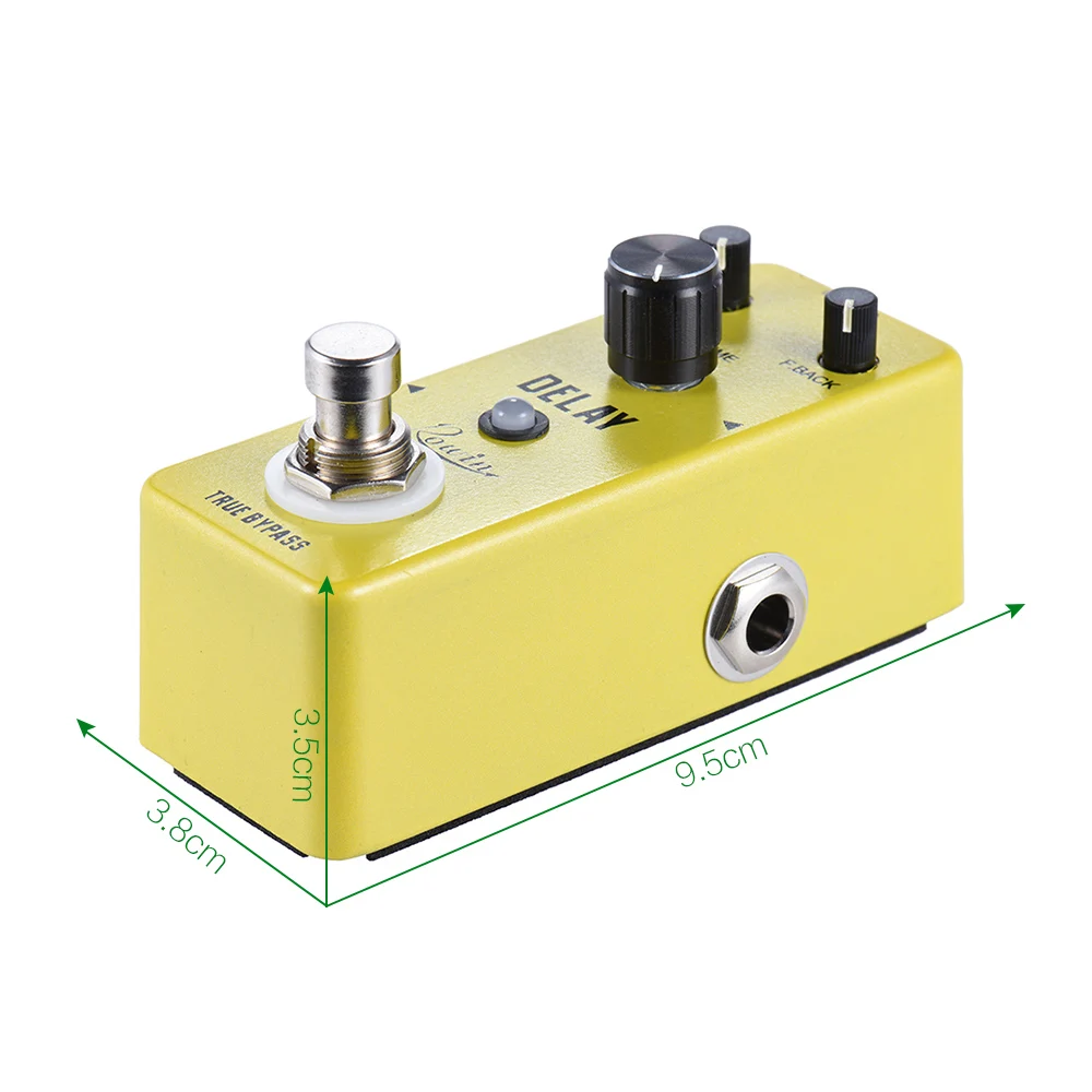 

Rowin LEF-314 Mini Pure Analog Delay Guitar Effect Pedal True Bypass Aluminum Alloy Body Guitar Parts & Accessories