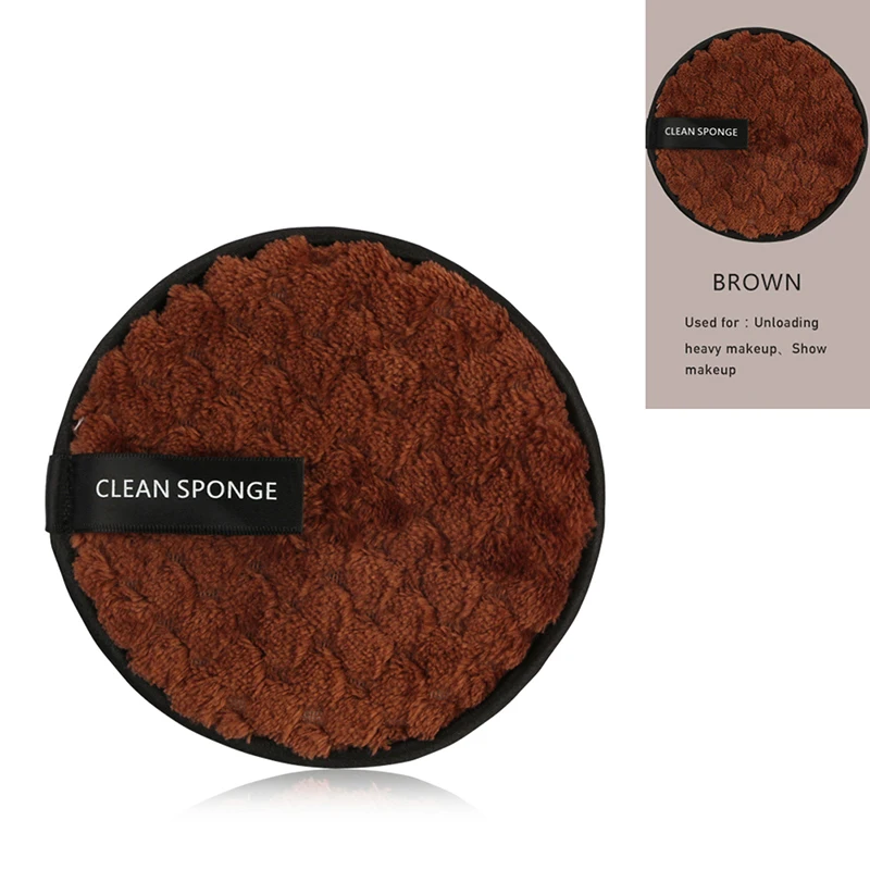 

1pc 3 colors Makeup Removers Makeup Remover towel Face Cleansing Cloth Pads Plush puff Fashion New Cleaning puff