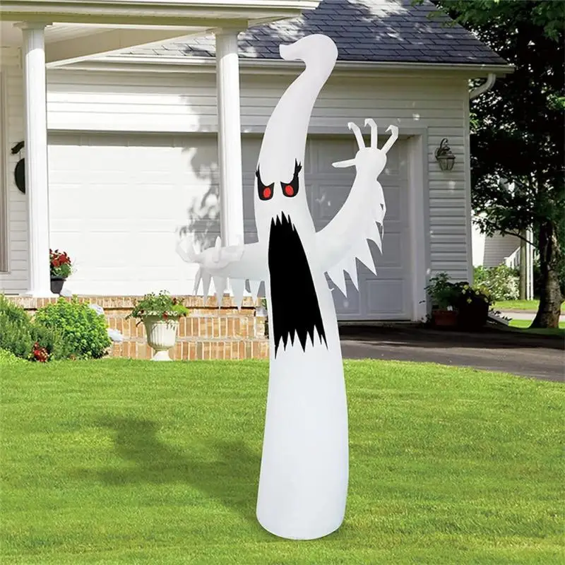 

3.6 Meters Halloween Inflatable Scary Ghost With Automatically Color Changing LED Decoration Props For Home Garden Courtyard