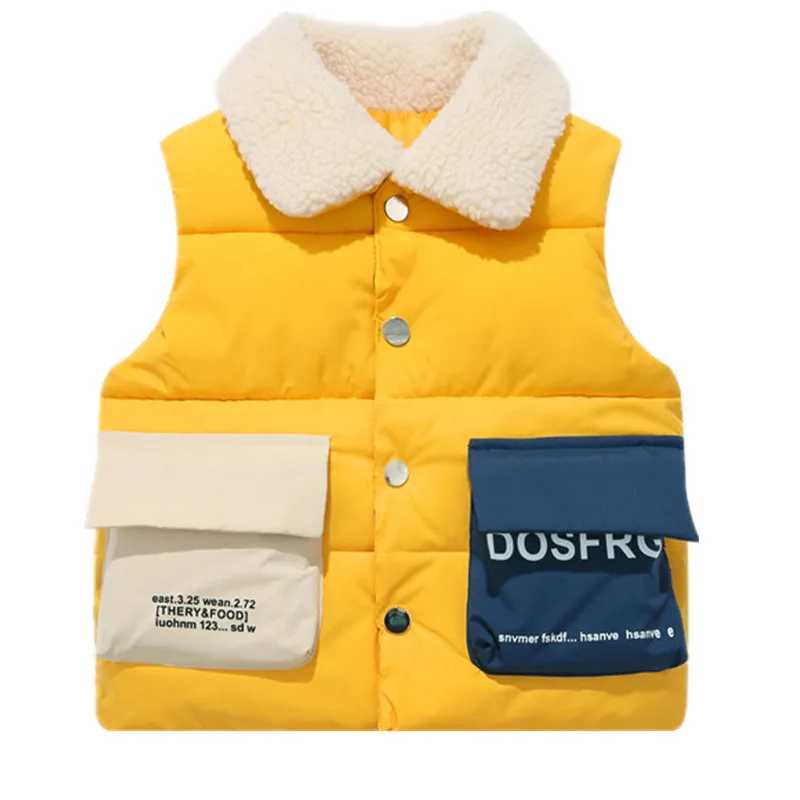 OLEKID/2021 Осеннее зимний детский жилет хлопковый теплый для маленьких девочек От 2