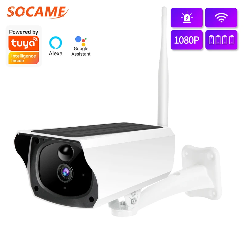 IP Wi Fi Солнечная камера ИК 1080P HD наружная беспроводная видеонаблюдения с