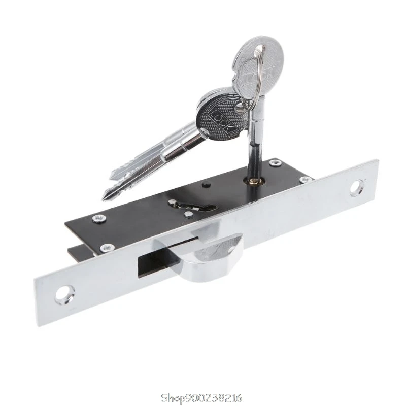 

Durable Aluminum Alloy Sliding Door Hook Lock Cross-shaped Key Bolt Locks for framed Glass Door D22 20 Dropship