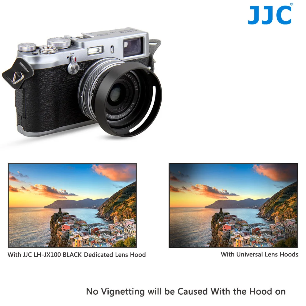 JJC камера металлическая Резьбовая бленда переходное кольцо 49 мм для FUJIFILM X100F X100T X100S X100 X70 заменяет Fujifilm LH-X100 и AR-X100
